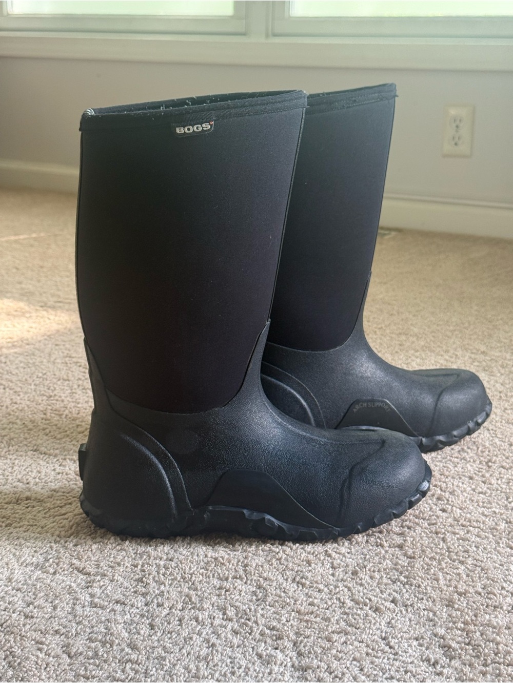 Bogs Black Tall Waterproof Neoprene Boots